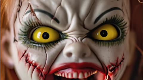 🤬👿 Little girl angry Scary toy – crochet + clay + 3D printed Lin... | TheHauntingHour