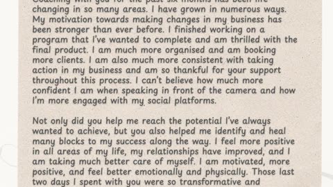 A real story about power, clarity & deep recalibration #joanneantoun #selfimprovement #selfgrowth