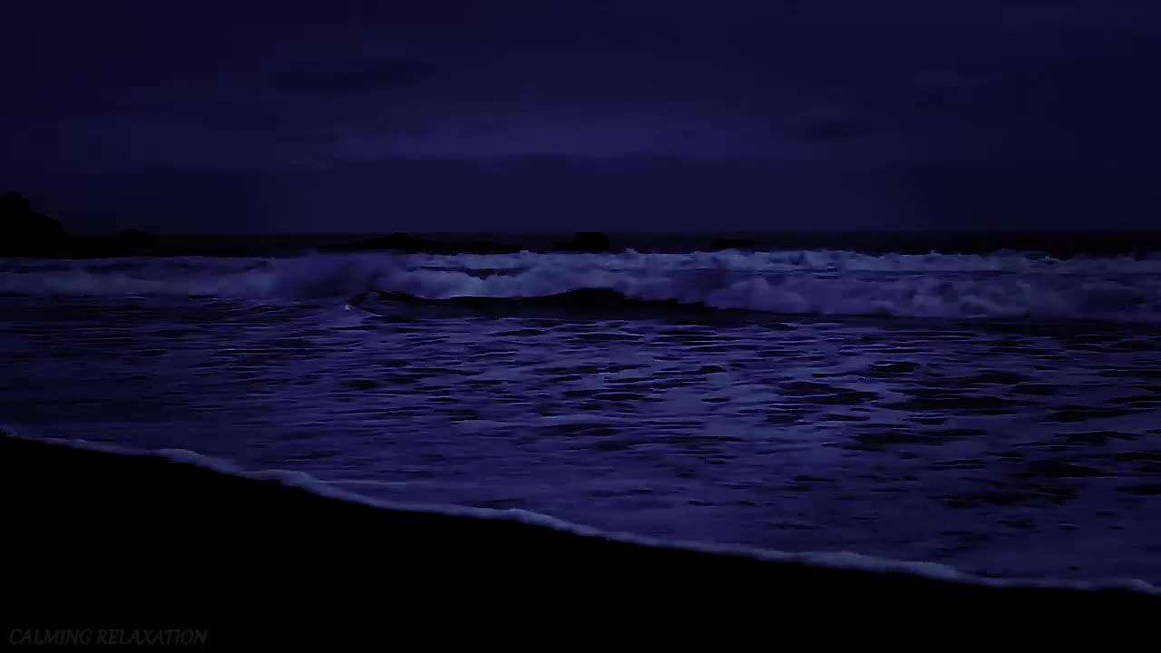 Relax and Fall into Deep Sleep - Calming Night Ocean Sounds
