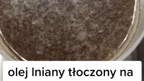 Olej lniany tłoczony na zimno