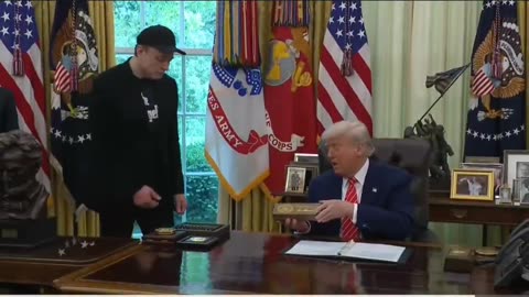 Trump Gifts to Musk A Golden Presidential White House Key For His Service