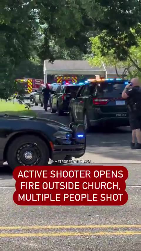 Shooting reported at a church in Wayne, Michigan — multiple victims reported.