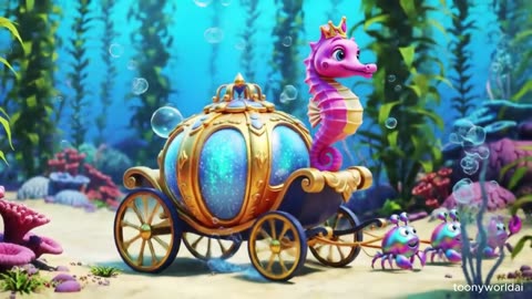Magical Sea Princess Song | Turtle & Rabbit on a WILD Sea Adventure | Bengali Song | ToonyWorldAi