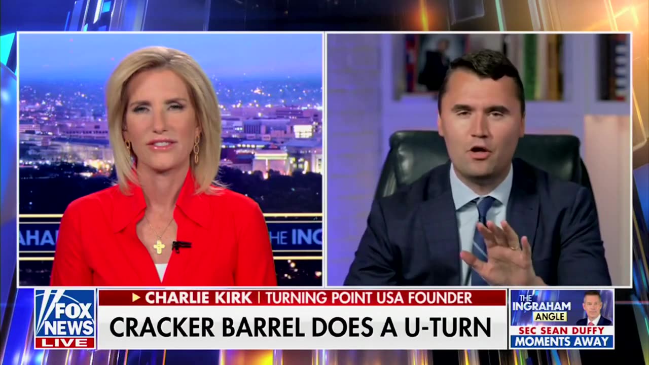 Charlie Kirk Tells How Elites Botched Cracker Barrel Logo