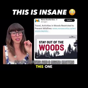 🇨🇦 Parts of Canada BAN hiking in the woods anywhere