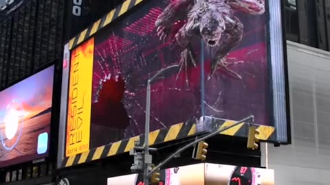 Resident Evil ad in Times Square