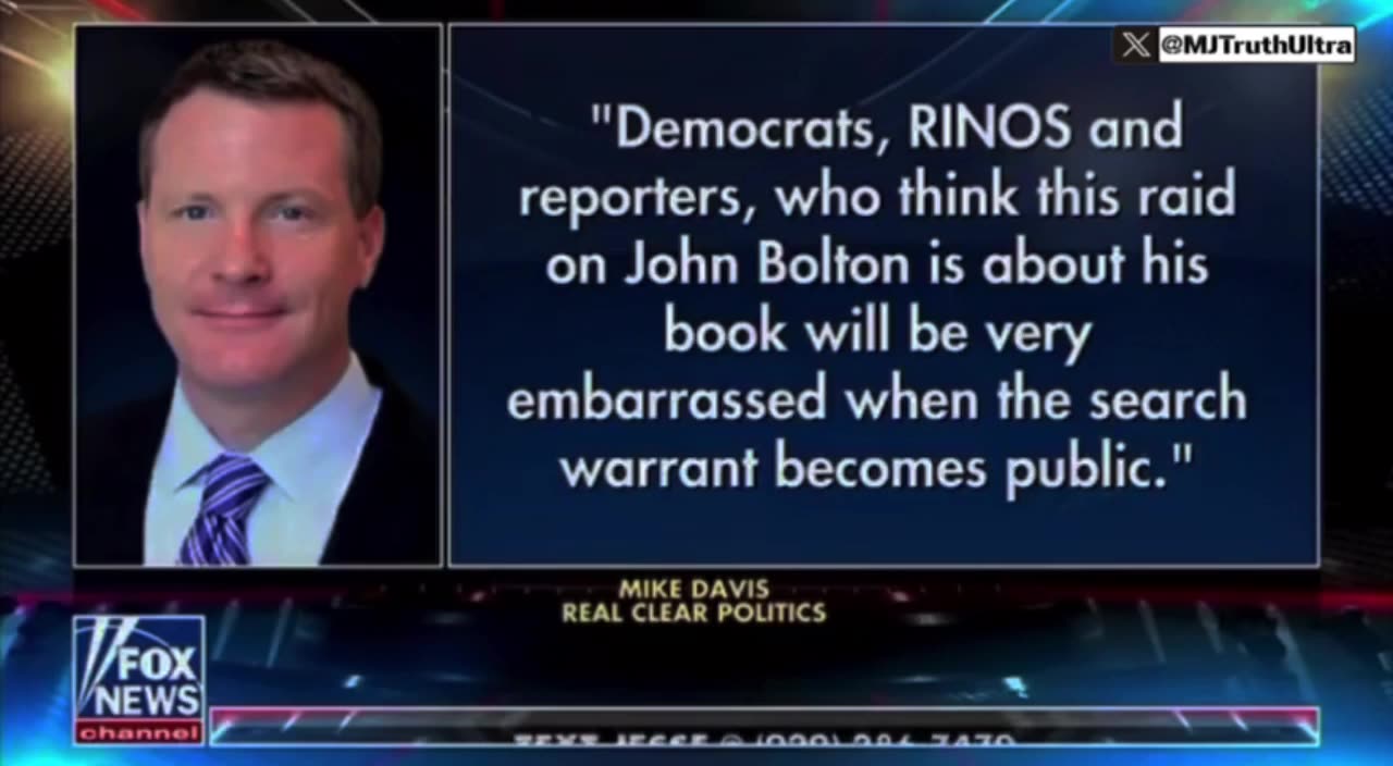 Was John Bolton making $$$ selling intelligence? Wait till search warrant becomes public
