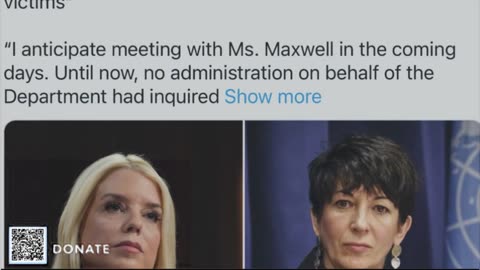 BREAKING_ AG Pam Bondi orders the DOJ to immediately get in contact with GHISLAINE MAXWELL,