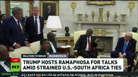 #LIVE - LADYDRAGON= President Donald Trump Bilateral Meeting with South African President Ramaphosa