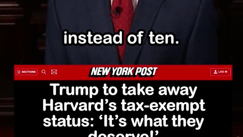 Trump to Take Away Harvard’s Tax-Exempt Status