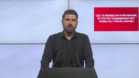 Пешевски: СДС се безидејни и прочитани, по 4ти пат кандидираат ист човек кој губи во Лозово