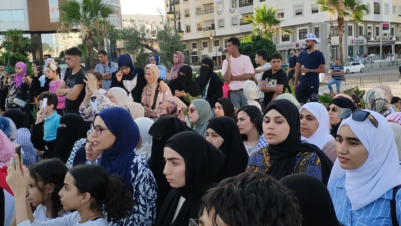مسيرة شعبية في إطار اليوم الوطني الاحتجاجي طنجة 29 06 2025 غزة رمز العزة