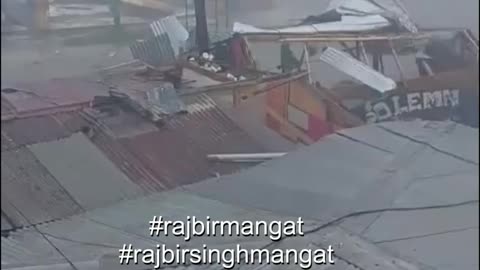 The streets are flooded already and the rain is still falling.Trout Hall Rd, Clarendon