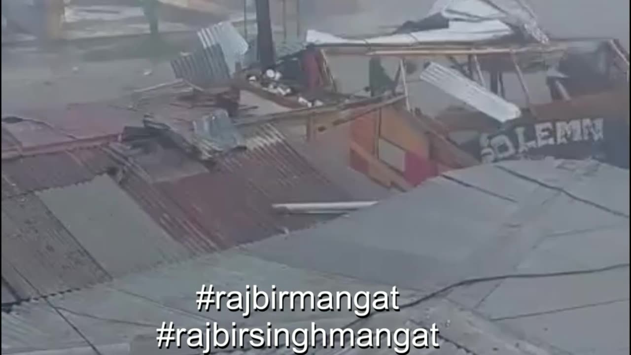 The streets are flooded already and the rain is still falling.Trout Hall Rd, Clarendon