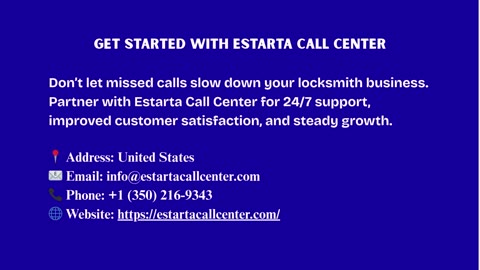 24/7 Locksmith Answering Service | Estarta Call Center