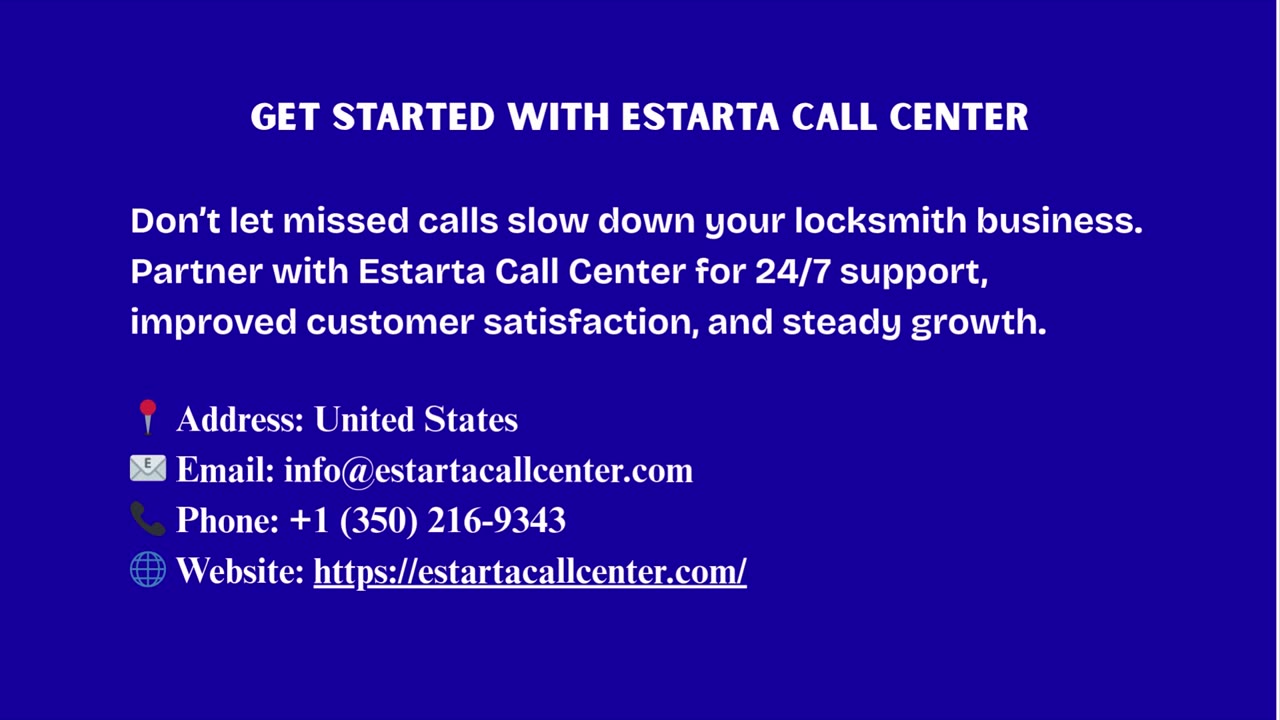 24/7 Locksmith Answering Service | Estarta Call Center