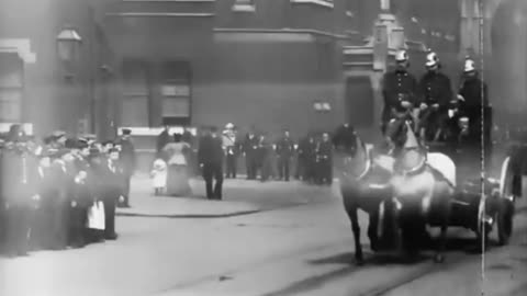 A stunning film of the London Fire Brigade in 1899 carrying out an operational test