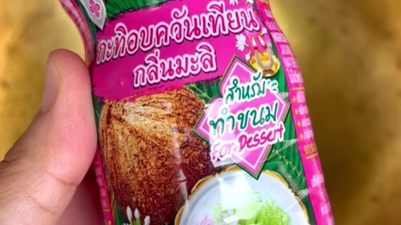 A sweet taro assimilated into sweet rice dumpling and serve