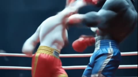 AI Fight: Muscular Rabbit vs Wolf in the Ring | Epic Animal