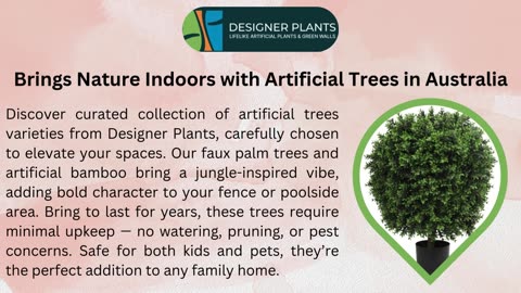 Brings Nature Indoors with Artificial Trees in Australia