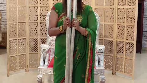 Royal Guru Ji Chair in Teak Wood | Lion-Faced Arms • Divine Masterpiece for Your Sacred Space