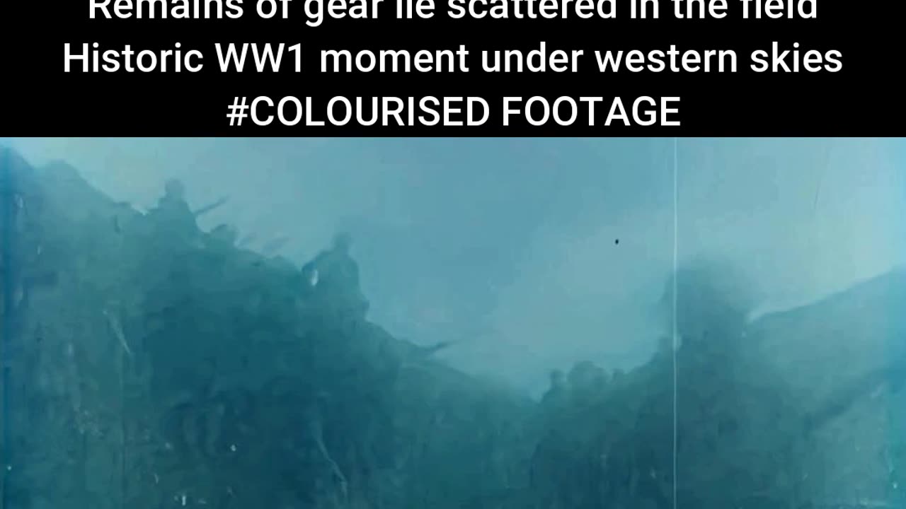 British Troops Endure Gas Attack in No Man’s Land WW1