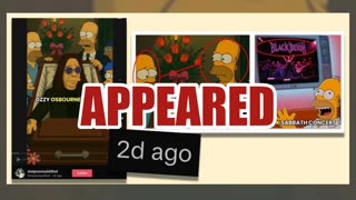 Fact Check: Fake Simpsons Video Did NOT Predict Ozzy Osbourne's Death -- Published After He Died