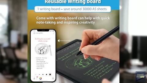 Ophayapen Smart Sync Pen for Note Taking with Notebook and Writing Board,Real-ti