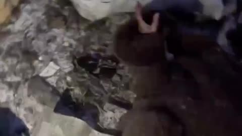 A Russian drone hit a crowd of civilians during a volunteer evacuation in Beryslav, Kherson region.