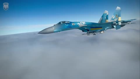 Incredible Footage of Ukrainian Su27 Intercepting Cruise Missile
