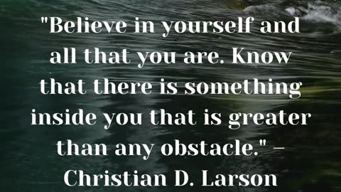 Self-Belief: Quotes 1-5