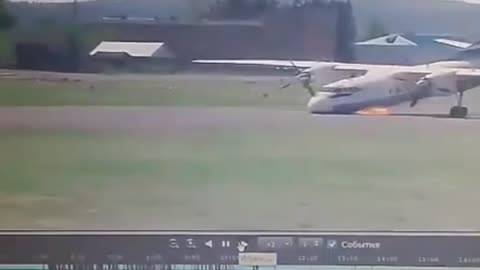 ✈️🚫 In Kirensk, Russia, an An-24 made a hard landing today