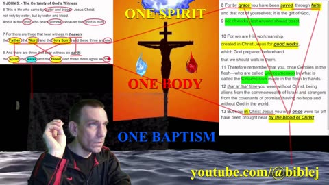 Saved By Grace Through Faith. The Blood Is In The Water