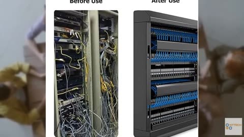 6COMGIGA 1U 19 Inch 12 Slot Horizontal Single Sided Manager, Cable Raceway Duct