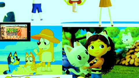 (Justin, Squidgy, Olive, Bluey, Bingo, Chilli, Gabby, Pandy, Kitty Fairy, and The Bean Family)