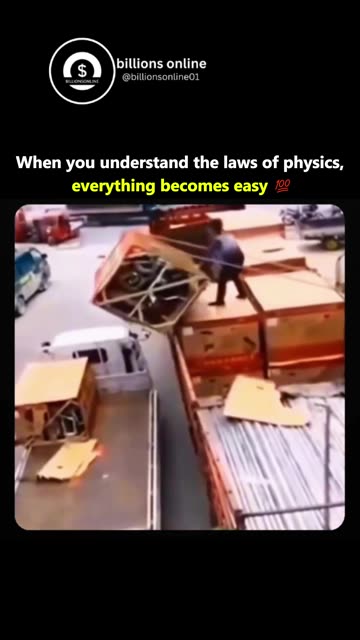 When you understand the laws of physics, everything becomes easy 💯