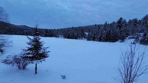 Lac ST Louis Québec in winter