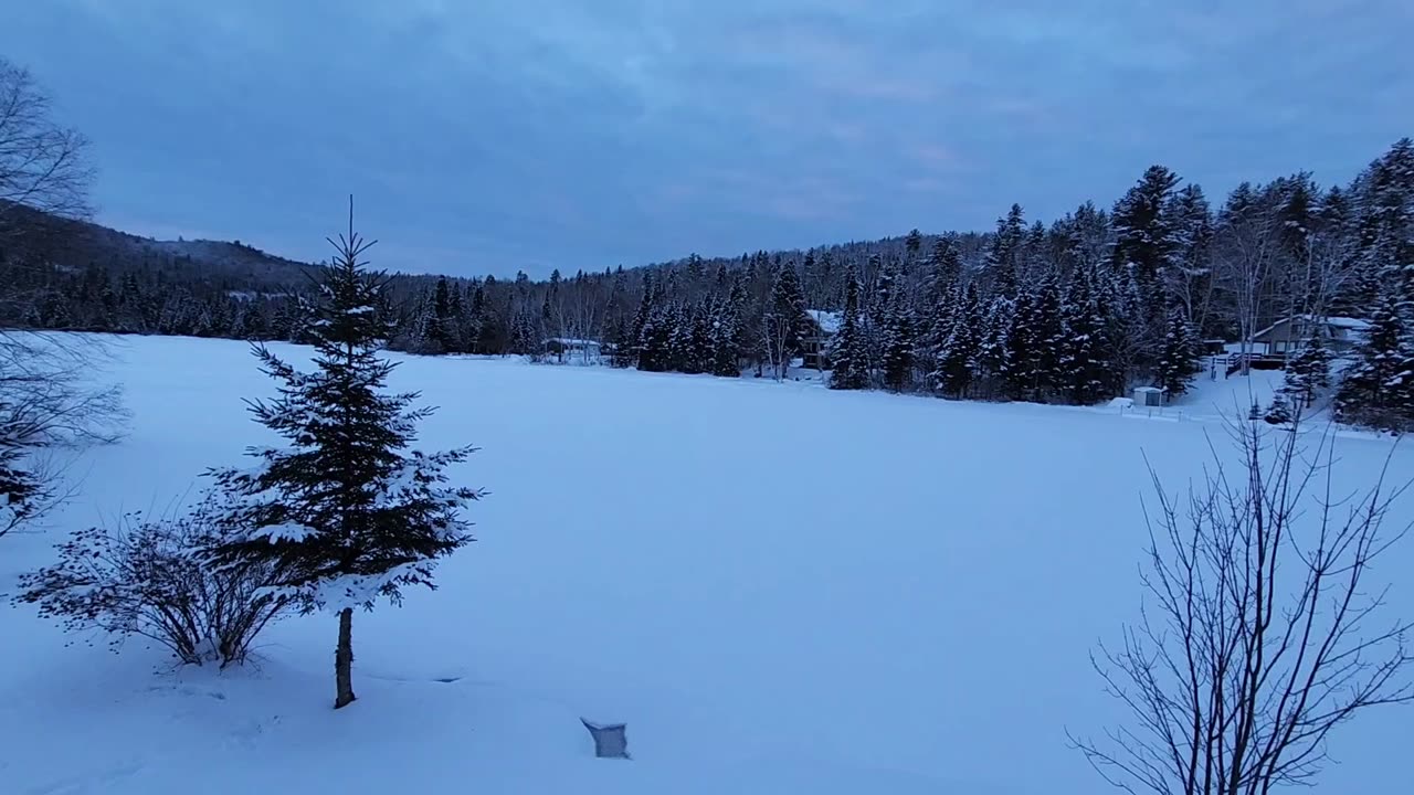 Lac ST Louis Québec in winter