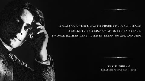 A Tear and A Smile - Khalil Gibran (Powerful Life Poetry)