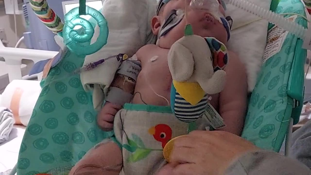 our little boy when he was 7 months old at NICU at BCCH