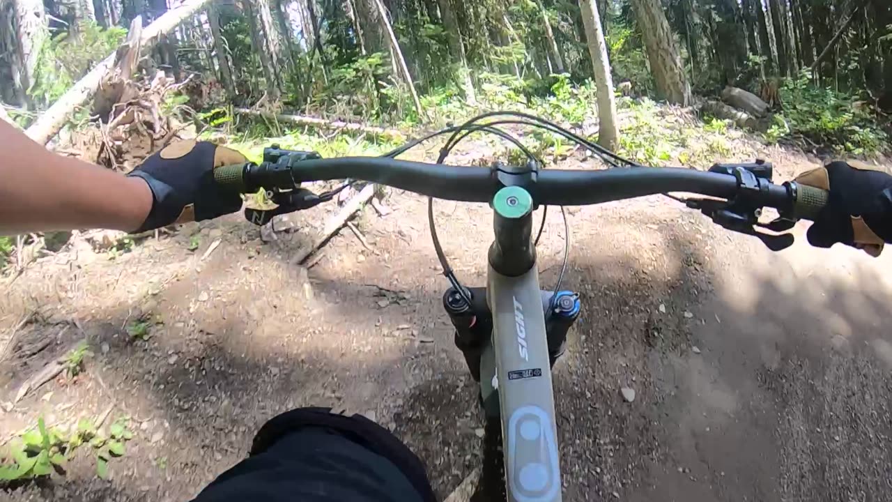 Jace Walushka showcases a Silver Star BC Mountain Bike Run