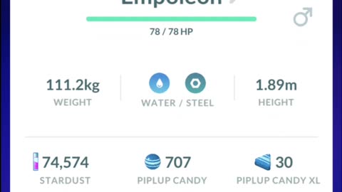 Pokemon Go Evolution - Shadow Piplup ➡️ Prinplup ➡️ Empoleon