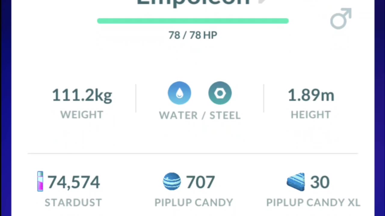 Pokemon Go Evolution - Shadow Piplup ➡️ Prinplup ➡️ Empoleon