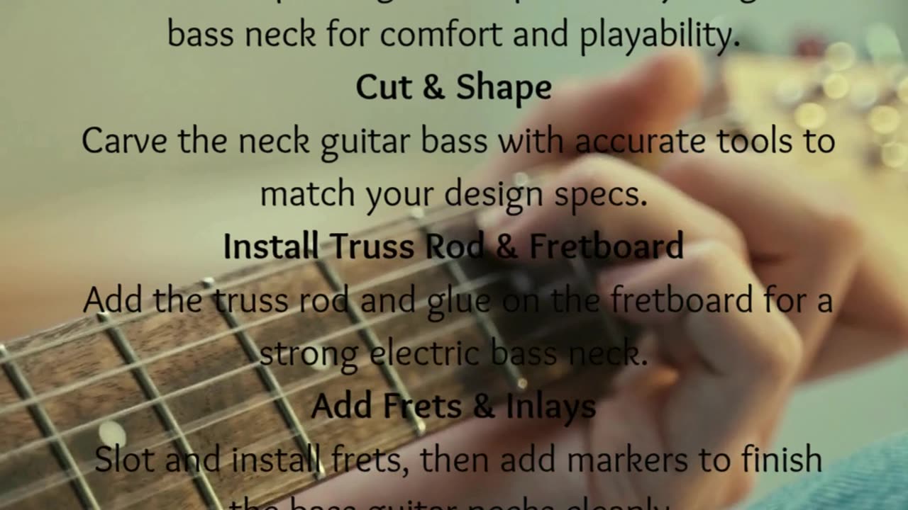 Bass Guitar Neck Build Guide