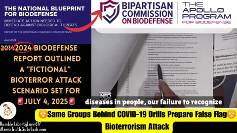 Same Groups Behind ☣️COVID-19 Drills Prepare False Flag Bioterrorism Attack