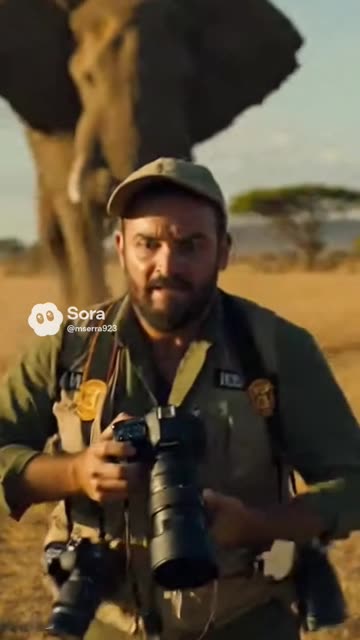 Photographer Charged By Elephant