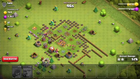 Clash of Clans Part 4 : Battle Matches + Leveling Up (Android/iOS Gameplay Walkthrough)