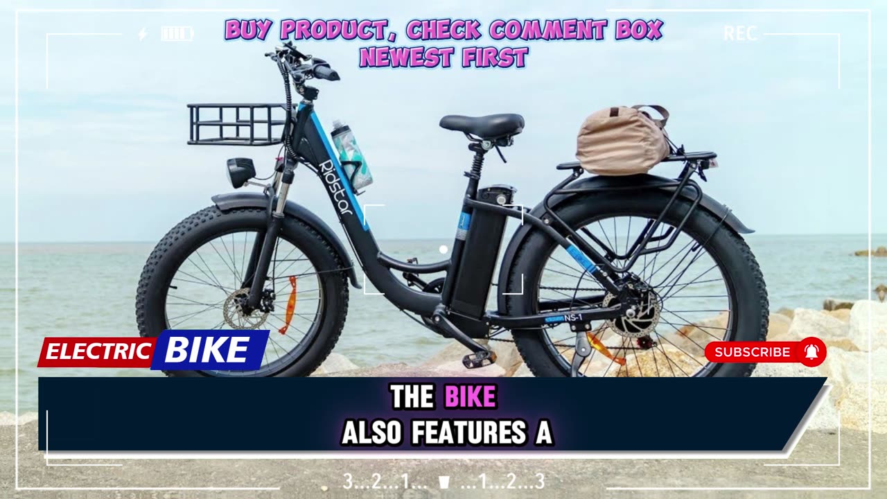 Ridstar MN-26 Electric Bicycle 1500W Motor 48V 20AH Battery 26*4.0 Inch Fat Tire Electric Bike