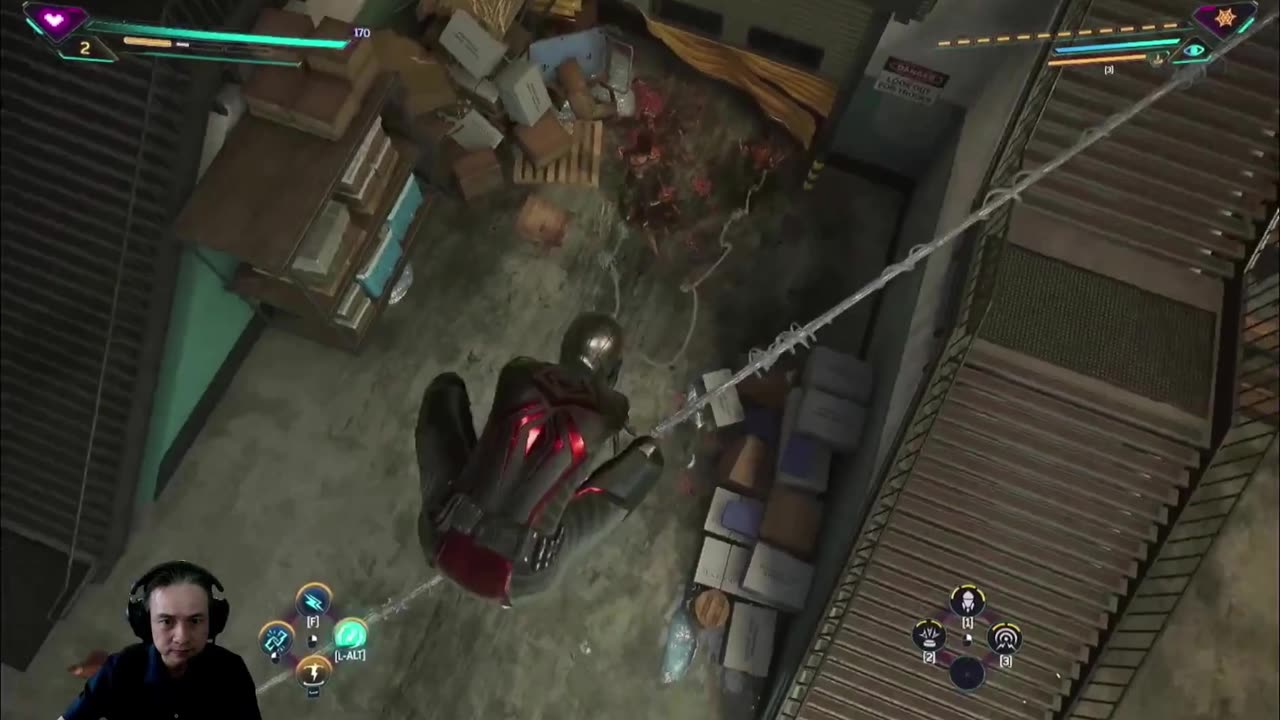 Clearing out the warehouse all stealthy.