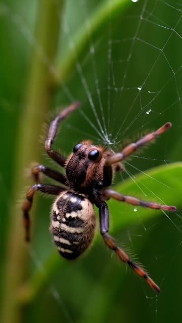 Spider Spinning Web